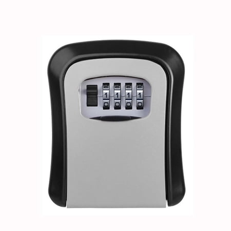 IFRINID Key Lock Box Outdoor Wall Mounted Key Safe with Combination Lock Weather Resistant Key Storage for up to 5 Keys