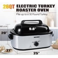 thumbnail image 4 of Horno tostador eléctrico NECERO 20L con tapa de vidrio de acero inoxidable, 4 of 9
