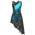 thumbnail image 3 of YONGHS Kids Girls Sequins Lace Ballet Lyrical Dance Dress Latin Rumba Dancewear, 3 of 3