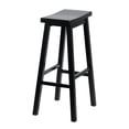 thumbnail image 3 of PJ Wood Classic Saddle-Seat 29" Kitchen Counter Stools, Black (10 Pack), 3 of 12