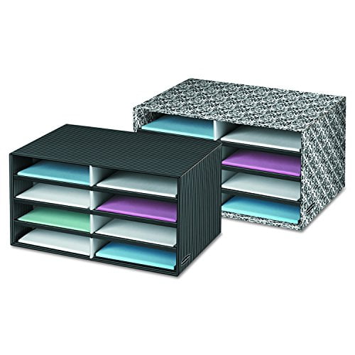 Bankers Box Decorative Eight Compartment Literature Sorter, Letter