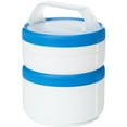 thumbnail image 1 of Humangear Stax TG EatSystem Conteneurs Empilables de Voyage - Blanc/bleu, 1 of 1