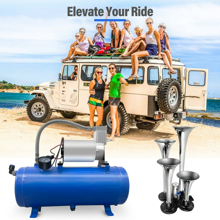 EVGTTI 150DB Train Horns Kit for Trucks Super Loud with 180 PSI