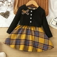 thumbnail image 2 of Bearichfupo Toddler Little Girls Dress And Cardigan Sets 2 Piece Plaid Print Sleeveless Dress And Long Sleeve Cardigan Autumn Winter Clothes Set,Girls' Skirt Sets Sizes 18-24 Months, 2 of 6