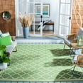 thumbnail image 3 of Safavieh Courtyard Alina Geometric Quatrefoil Indoor/Outdoor Area Rug, Green/Beige, 7'10" x 7'10" Square, 3 of 16
