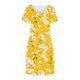 thumbnail image 3 of Vestido Corto de Verano Moda Gradiente Corto de Manga en V Cuello Vestido Casual, Poliéster Ligero de Verano, Lavado de Manos, 3 of 7