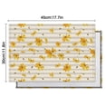 thumbnail image 5 of Beige Daisy Flower Yellow Blooms Pattern Summer Placemats Table Placemats Set Of 6-Linen Kitchen Washable Placemats Table Mats 11.8"x17.7" Non-Slip Heat Resistant, 5 of 5