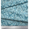thumbnail image 3 of Soimoi Polyester Crepe Fabric Leaves & Floral Batik Print Sewing Fabric Yard 52 Inch Wide, 3 of 3