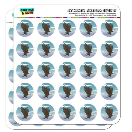 Bald Eagle Sticker - Bald Eagle Flying 1