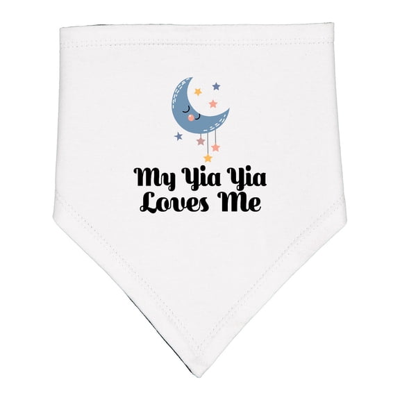 Inktastic My Yia Yia Loves Me Yiayia for Grandchild Baby Bandana Bib