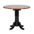thumbnail image 4 of Sunset Trading Black Cherry Selections 3PC 42" Round Wood Pub Table Set in Black, 4 of 5
