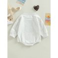 thumbnail image 4 of Cenuakty Infant Baby Fall Romper, Casual Long Sleeve Round Neck Cow Letter Print Bodysuit, 4 of 8