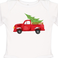 thumbnail image 4 of Inktastic Christmas Vintage Truck with Christmas Tree Boys or Girls Long Sleeve Baby Bodysuit, 4 of 5