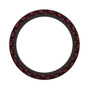 XMXY Car Steering Wheel Cover, Fashion Cherry Print Non-Slip Jeep Truck Universal Elastic Steering Wheel Protector 15 inch