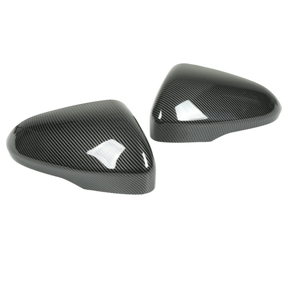 2pcs Door Mirror Cap Left Right Carbon Fiber Style Replacement for Ford Fusion 2013 and Up