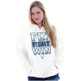 thumbnail image 4 of US Air Force Fly Fight Win Slogan Hoodie Sweatshirt Women Men Brisco Brands M, 4 of 6
