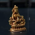 thumbnail image 3 of Lucky buddha,Buddha statue, Changshou Buddha statue handmade copper Tibetan Buddhist small Buddha statue, 3 of 3