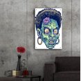 thumbnail image 6 of Epic Art 'Zombie Pattern Head 11' by Flyland Designs, Acrylic Glass Wall Art, 24"x36", 6 of 8