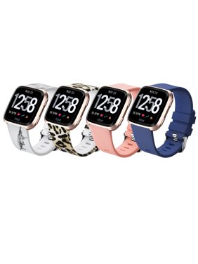 4-Pack of Silicone Bands for Fitbit Versa/Versa Lite/Versa 2