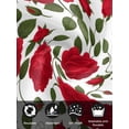 thumbnail image 7 of Red Roses Cloth Napkins Set of 6 Reusable Dinner Napkins, Valentine's Day Flowers Leaves Romantic Cocktail Napkin Washable Table Napkins for Wedding/Holiday Party/Baby Shower 20"x20", 7 of 7