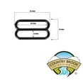 thumbnail image 2 of Country Brook Design® 1 1/2 Inch Black Metal Round Wide-Mouth Triglide Slides, 10 Pack, 2 of 6