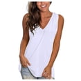 thumbnail image 4 of Birdeem Hauts Sans Manches Décontractés pour Femmes, Unis, à Col en V, Dégradé, Amples, Style Camisole, 4 of 12