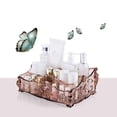 thumbnail image 1 of Ovzne Indoor Storage Box Storage Basket Desktop Storage Box Cosmetic Care Products Plastic Storage Rack Large Capacity Storage Box On Clearance, 1 of 3