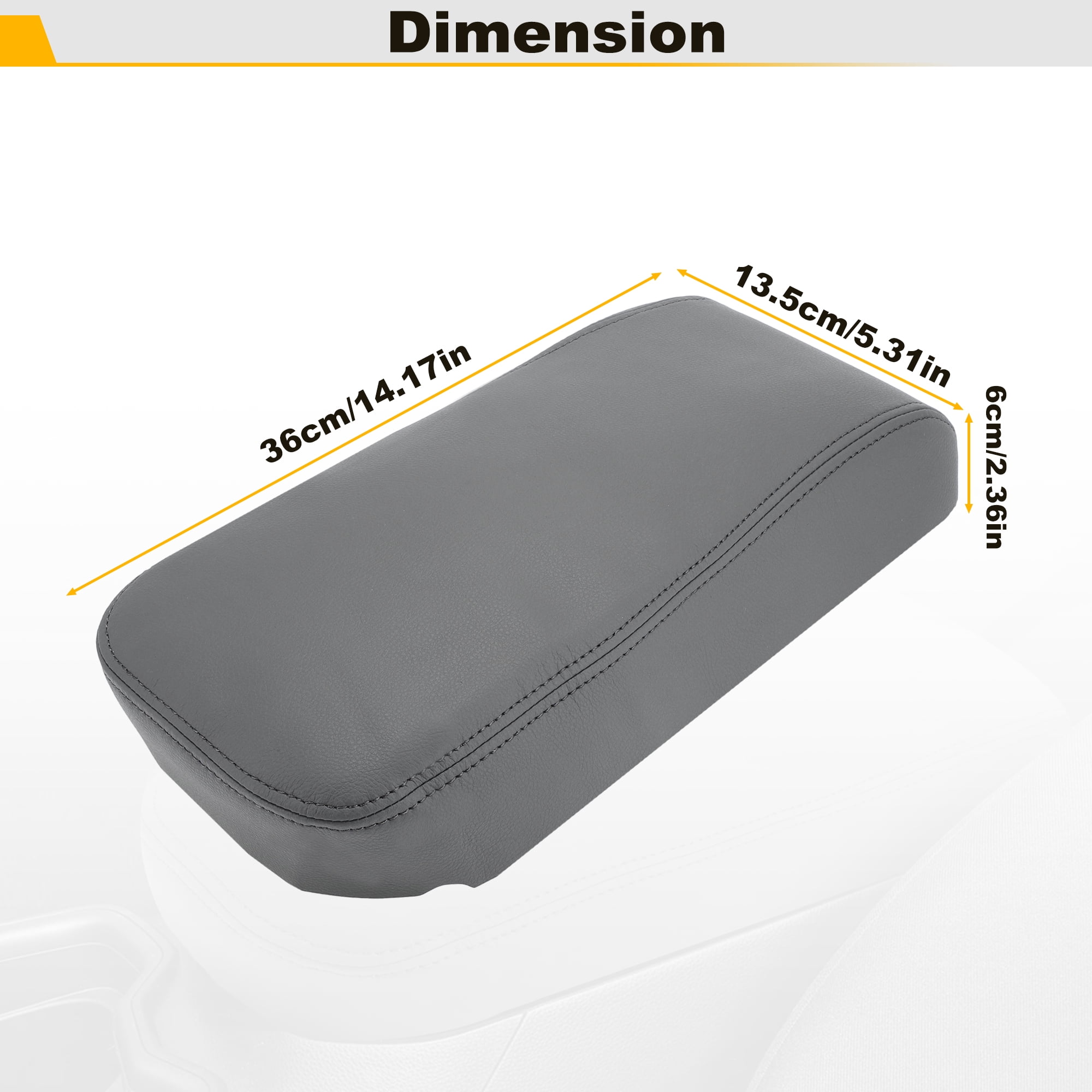 Unique Bargains Center Console Armrest Cover for Toyota Avalon 2013-2018 Dark Gray