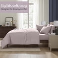 thumbnail image 2 of Ravure Queen Comforter Set, Modern Solid Queen Size Comforter Set, 7-Pc All Season Bedding Comforter Set, Light Pink, 2 of 8