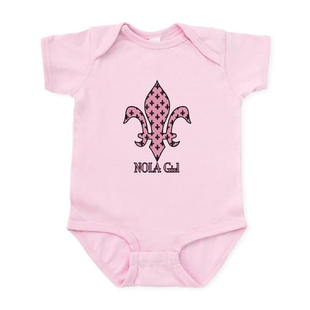 

CafePress - NOLA Girl Fleur De Lis (Pink) Infant Bodysuit - Baby Light Bodysuit Size Newborn - 24 Months