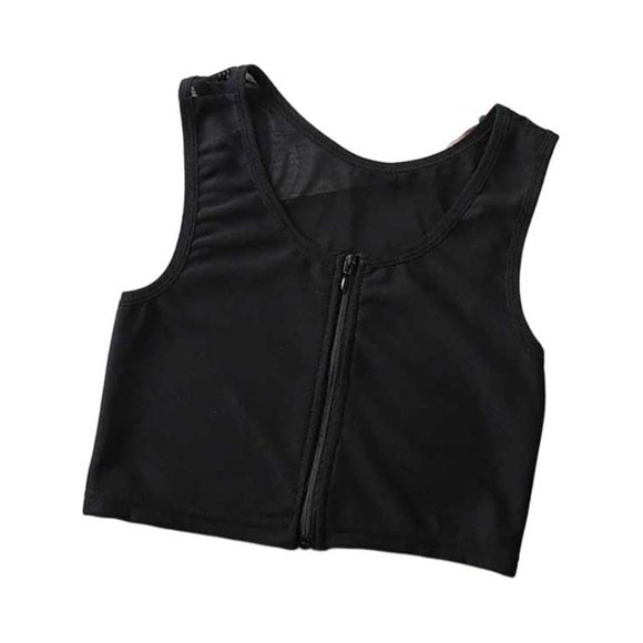 Sonducket Camiseta sin mangas Tomboy, chaleco moldeador de pecho, ropa interior deportiva elástica Trans para el pecho, corsé de vendaje Type6 NO6