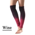 thumbnail image 2 of "Clearance" SNOWSONG Leg Warmers for Women Winter, Plus Size Leg Warmers Womens Leg Knitted Gradient Boot Socks Knee-length Wool Winter Socks, Slouchy Leg Warmers 1 Pair of Foot Warmers Wine One Size, 2 of 6