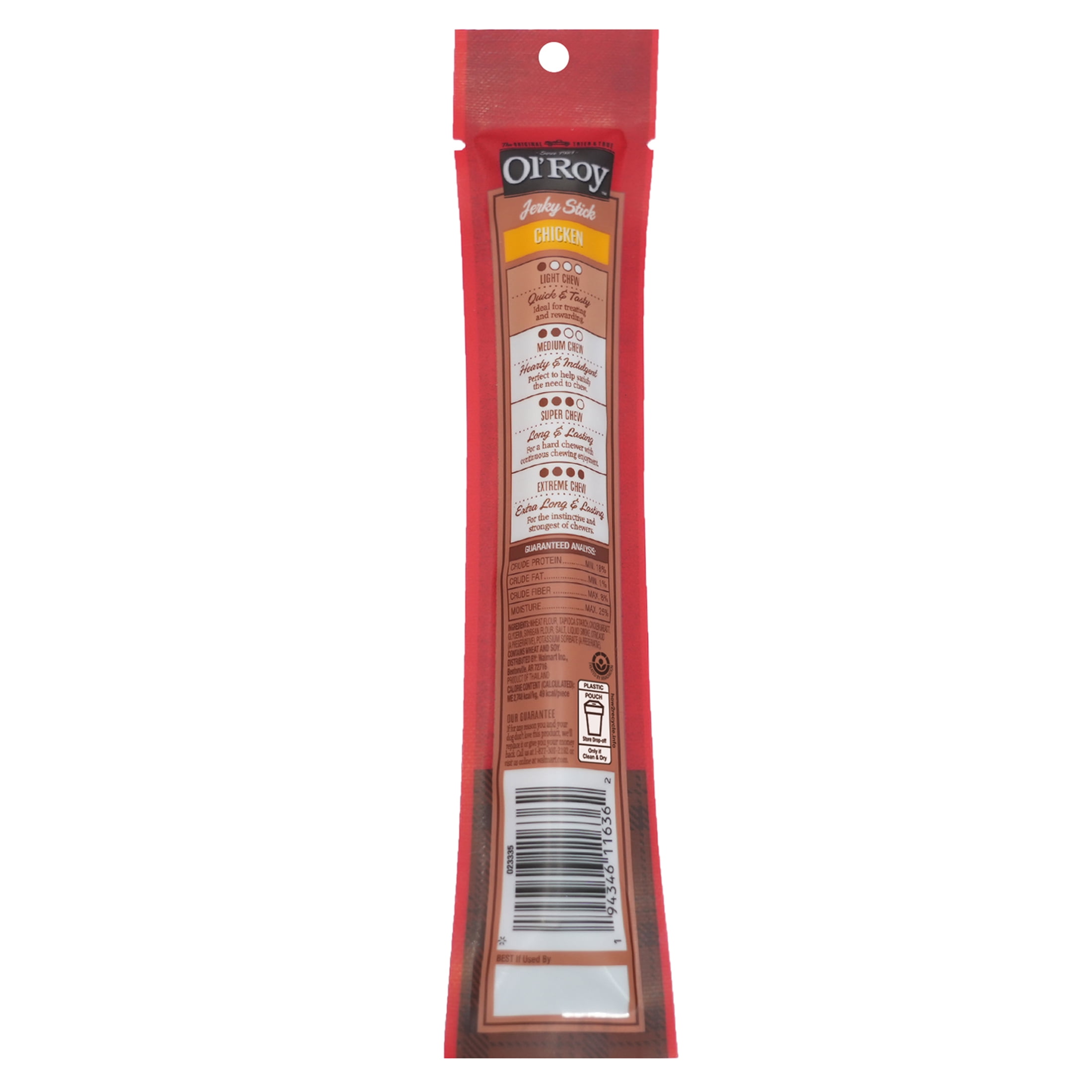 (2 pack) Ol' Roy Chicken Stick, 0.63 oz, Dry Training Treats for Any Size Dogs, 1 Count
