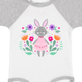 thumbnail image 4 of Inktastic Easter Scandinavian Bunny with Flowers Boys or Girls Baby Bodysuit, 4 of 5