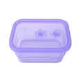 thumbnail image 2 of Silicone Food Storage Container, Foldable Dispensing Box With Exhaust Valve Sealing, for Microwave and Refrigerator, Purple, 2 of 6