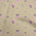 thumbnail image 1 of oneOone Cotton Poplin Twill Beige Fabric Floral Sewing Material Print Fabric By The Yard 56 Inch Wide, 1 of 4