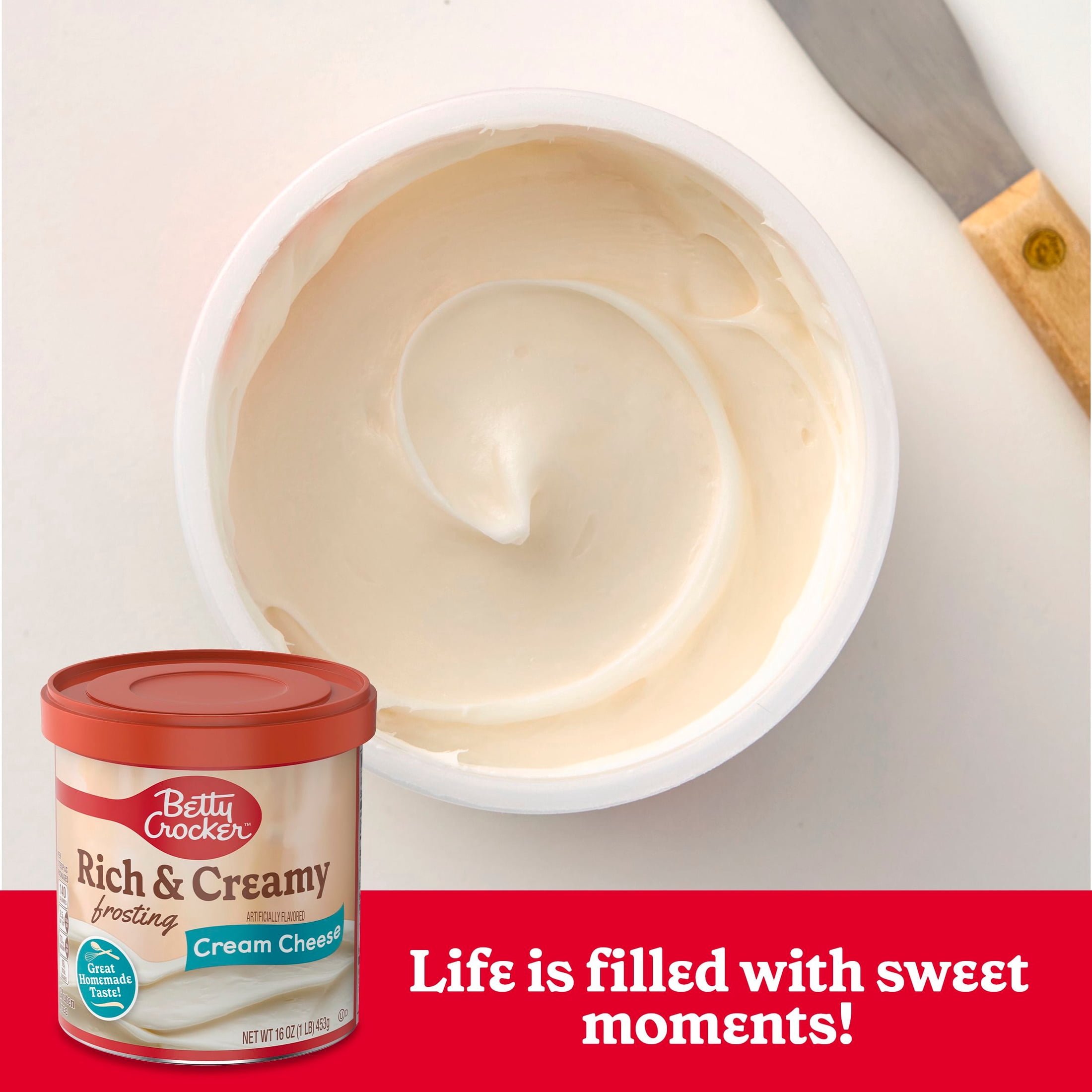 Betty Crocker Rich and Creamy Cream Cheese Frosting, Gluten Free, 16 oz