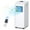 White--8000 BTU, variant on Costway Ashrae 8000 BTU Portable Air Conditioner & Dehumidifier Function Remote W/ Window Kit