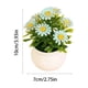 thumbnail image 4 of MTBLYS Arreglo floral artificial con maceta de 7 cabezas, de plástico, para decoración de mesa en el hogar, la oficina o bodas. Planta decorativa en maceta, centro de mesa para escritorio., 4 of 7