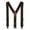 Brown, variant on Elastic 2 Inch Wide Hook End Suspenders (Tall Available) (Men)