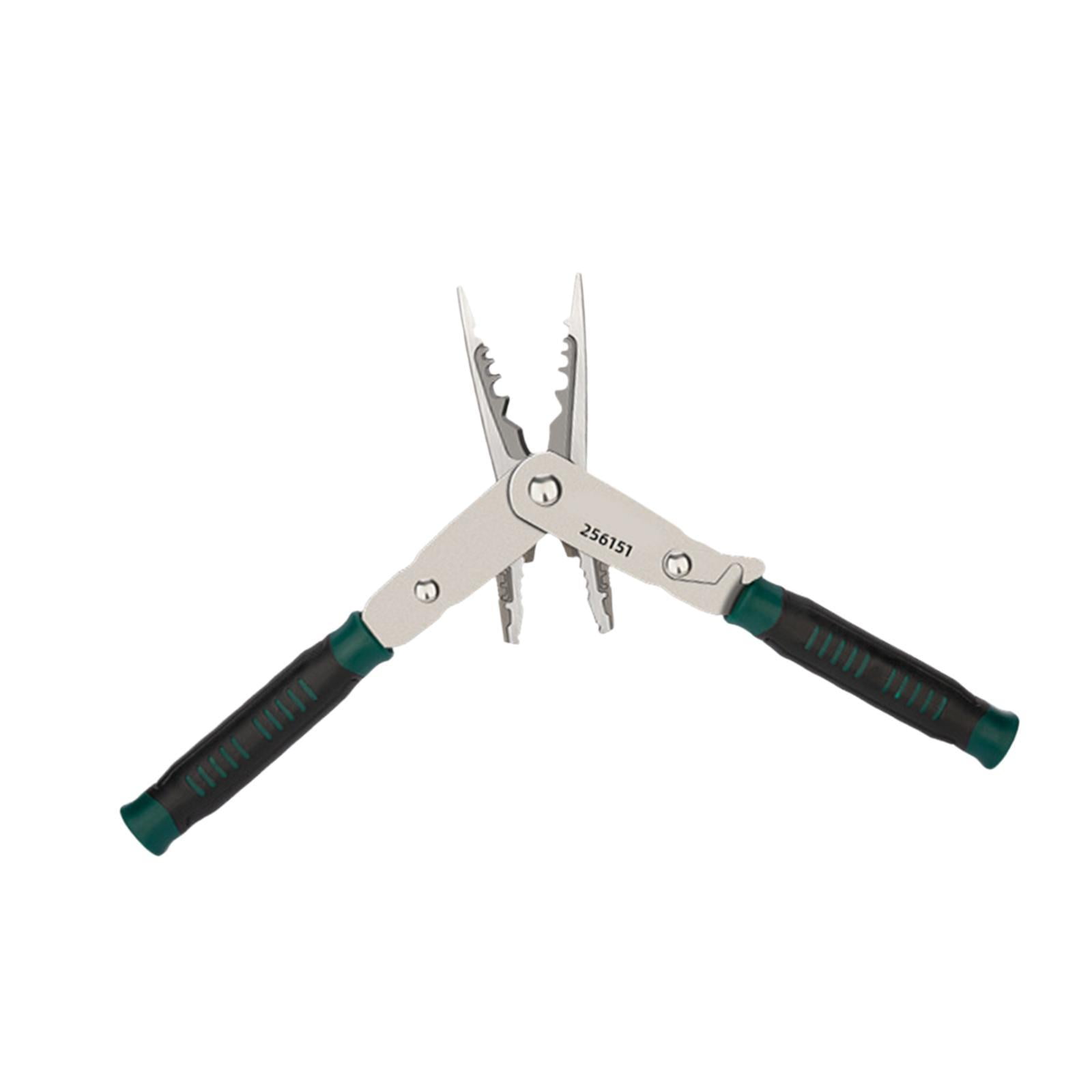 Fzaqwen Wire Stripper, Multifunctional, Professional, Double-headed, Malleable, Wire Cutter, Electrician's Pliers, Carbon Steel, 8 Inches