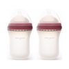 Perry Mackin Silicone Baby Bottle - 8oz, Pink, 2 Pack
