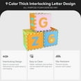 thumbnail image 3 of BalanceFrom 36-Pack 12”x12” Interlocking Puzzle Play Mat, 0.4” Thick, Alphabet & Numbers, 3 of 11
