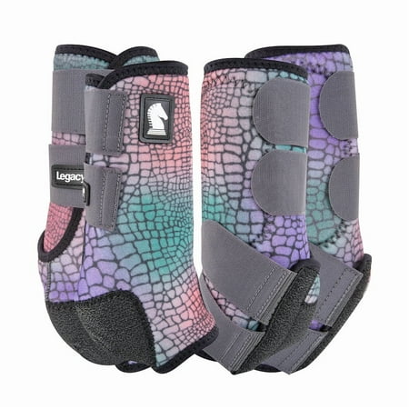 Classic Equine Legacy2 Gator Horse Medicine SMB Sport Boots 4 Pack Front and Hinds Large
