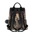 thumbnail image 2 of FORMRS Women's Travel Backpack Purse Anti-Theft Hidden Pockets Casual Shoulder Bag, Skeleton with Flowers Pattern, 2 of 7
