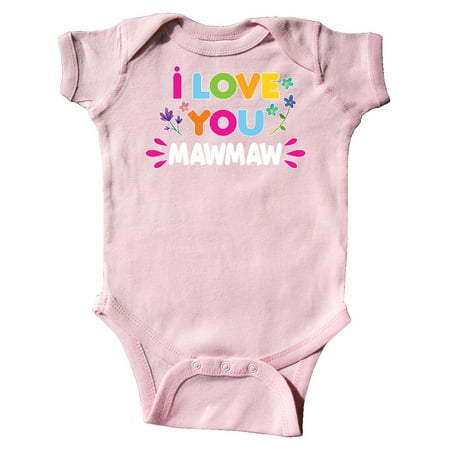 

Inktastic I Love You Mawmaw with Flowers Gift Baby Girl Bodysuit
