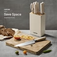 thumbnail image 2 of Carote 8PCS Kitchen Knife Block Set, Razor-Sharp Blade, Essential Set with Block, Dishwasher Safe, 2 of 6