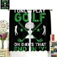 thumbnail image 2 of Golf Curtains & Drapes Sports Theme Curtains Ball Gaming Blackout Curtains Boys Teens Men Golf Club for Home Kitchen Livingroom Coffee Room Window Curtain 2Panel 84" W X 84" L, 2 of 6