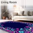 thumbnail image 2 of ODIKA 6x9 Machine Washable Non-Slip Area Rug, Blooming Vine Artistry Ultra Soft Rug, None, 663537, 2 of 7