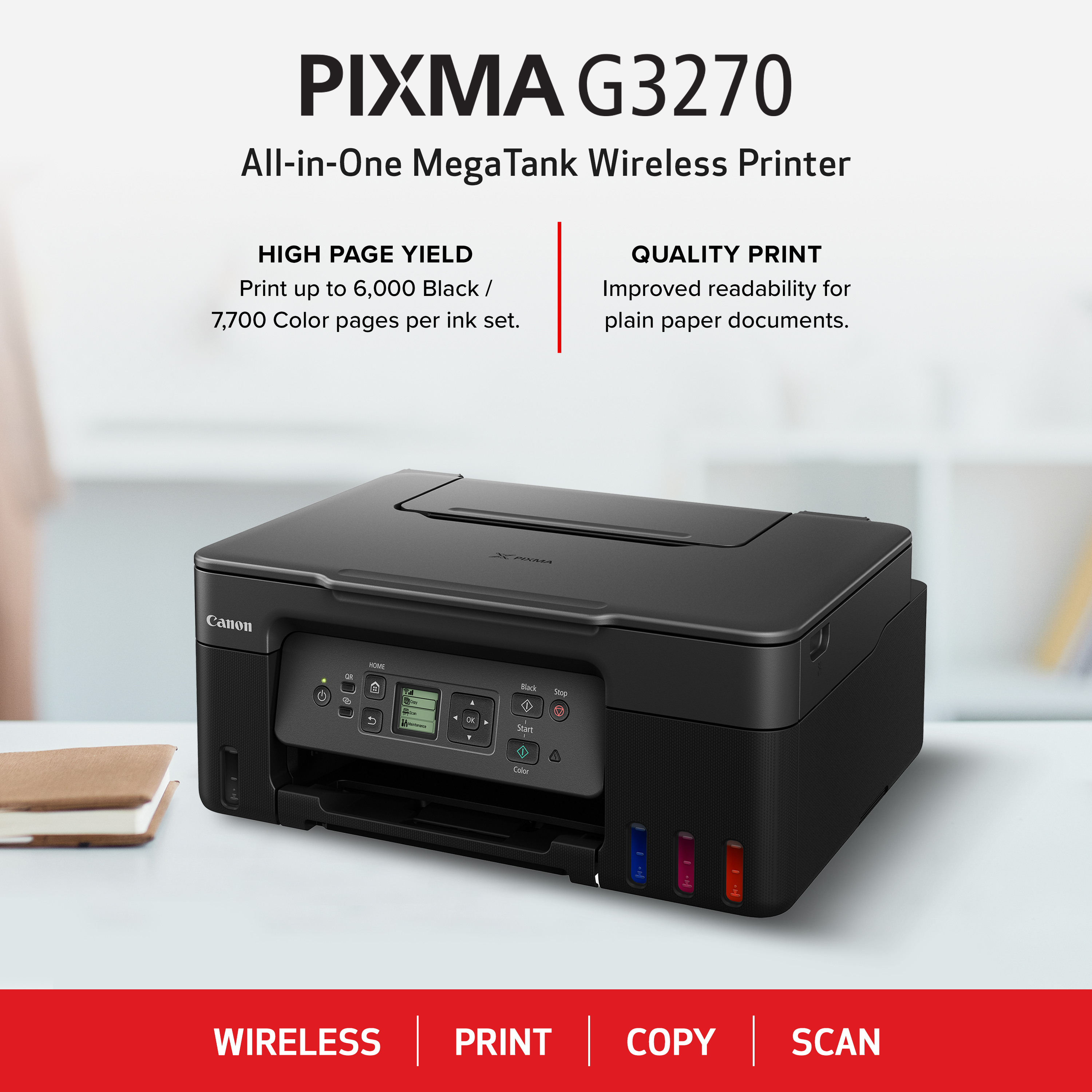 Canon PIXMA G3270 MegaTank All-in-One Printer photo 2